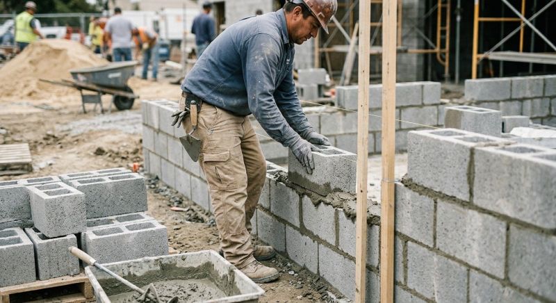 Cinder Blocks Installation in Worcester, MA